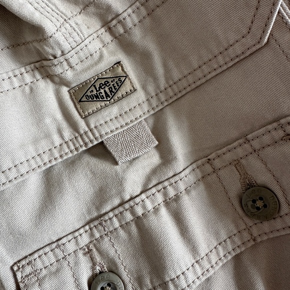 Lee Dungaree Men's Cargo Shorts Belted Pockets Flat Front Tan Size 44 - Picture 3 of 12